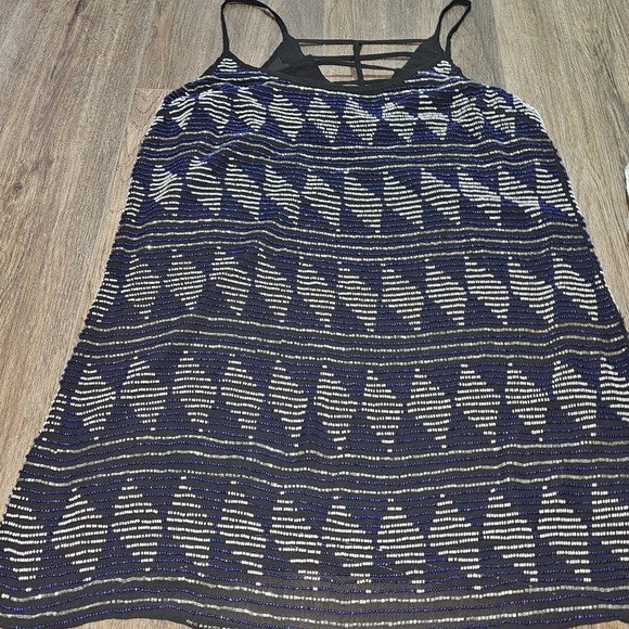 NWT Parker Lola Mini Beaded Dress SZ L ORG $237 - Picture 8 of 15